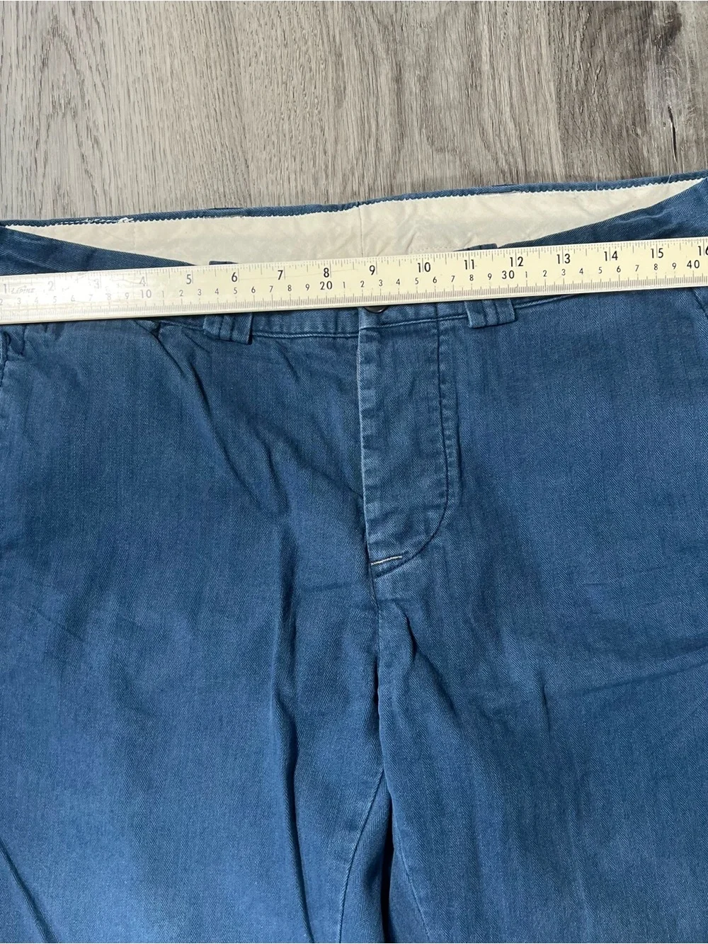 Polo Ralph Lauren LTD Military Crew Officer Trousers Mens 34x29 Blue ButtonFly